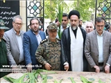 آئین غبار روبی و گلباران مزار مطهر شهدای والامقام شهریار 