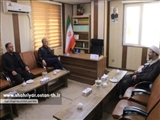 دیدار و گفتگوی فرماندار با حجت الاسلام والمسلمین زرینه امام جمعه صباشهر