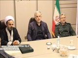 دیدار و گفتگوی فرمانده ناحیه مقاومت بسیج شهرستان شهریار با دکتر شفیع زاده