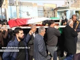 تشییع پیکر پدر شهید محمد زارع با حضور فرماندار شهرستان شهریار 