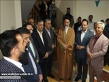 افتتاحیه نمایشگاه نقاشی خط استاد فتاحی در محل خانه هنرمندان
