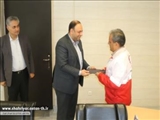  تجلیل از رئیس و امدادگران جمعیت هلال احمر شهرستان شهریار