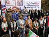 خروش دانش آموزان شهریاری علیه جنایات رژیم صهیونیستی در روز ۱۳ آبان روز ملی مبارزه با استکبار جهانی