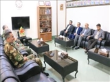 دیدار فرماندار شهرستان شهریار با فرماندهان قرارگاه عملیاتی لشکر ۲۳ متحرک هجومی ولایت ستاد مرکز آموزش تکاور شهریار