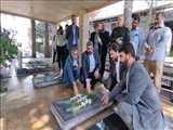 گلباران مزار شهدای رضی آباد بالا با حضور معاون استاندار تهران