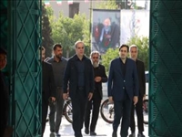 بازدید فرماندار ویژه شهرستان شهریار از محل اسکان زائران مراسم وداع و تشییع قائد شهید و عظیم‌الشأن انقلاب اسلامی در شهر اندیشه