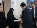 دیدار فرماندار ویژه شهرستان شهریار و امام جمعه شهرستان با خانواده شهید «عبدالله عبدی»