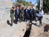 بازدید فرماندار شهرستان شهریار و معاون سازمان بازرسی منطقه یک کشور از خط انتقال پساب تصفیه‌خانه شاهدشهر به جوقین