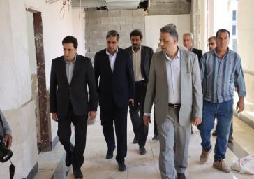 بازدید فرماندار شهرستان شهریار از مراحل ساخت مدرسه در اندیشه
