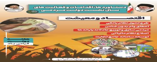 پوسترهای دستاوردهای یکساله دولت مردمی